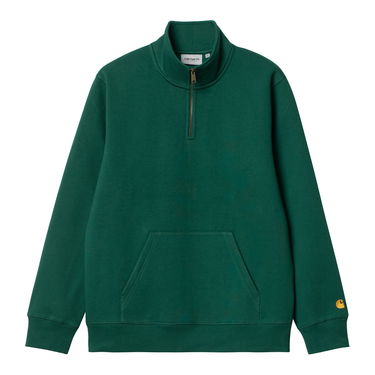 Суитчър Carhartt WIP Chase Neck Zip Hoodie Зелено | I033665_1YW_XX, 1