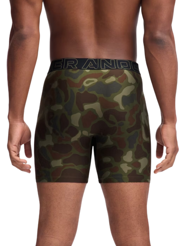 Боксерки Under Armour Under Armour Print 6in Boxer Shorts (3-Pack) Зелено | 1383879-392, 1