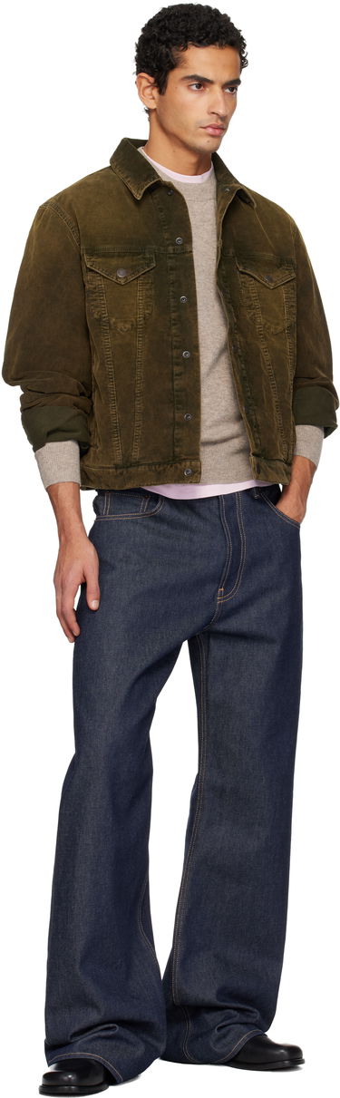 Яке Acne Studios Corduroy Jacket Зелено | C90200-, 3