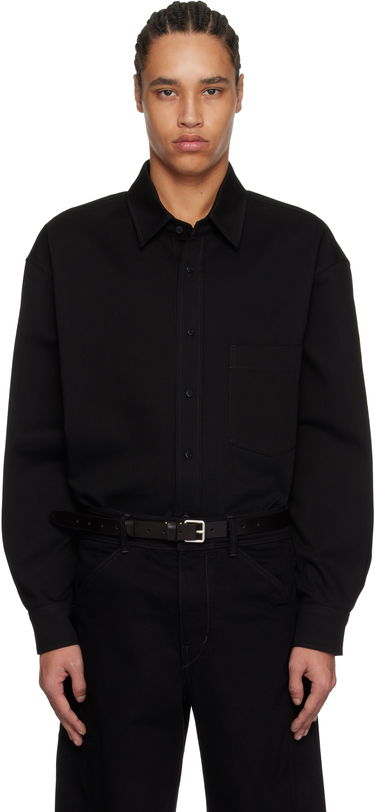 Риза LEMAIRE LEMAIRE Oversized Button-Down Shirt Черно | OV1019 LF1365, 0
