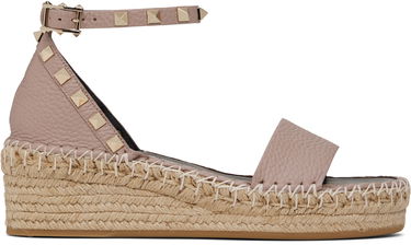 Грижа за обувките Valentino Valentino Garavani Double Rockstud Espadrille Wedge Sandals Розово | 6W2S0HB1VTO, 0