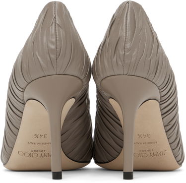 Кецове и обувки Jimmy Choo Jimmy Choo Love 85 Ruched Pumps Сиво | LOVE 85, 1