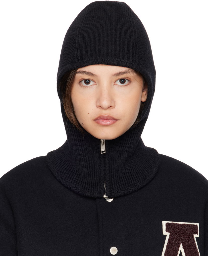 Шапка Ambush Rib Knit Balaclava Черно | BWLC002F24KNI0011000