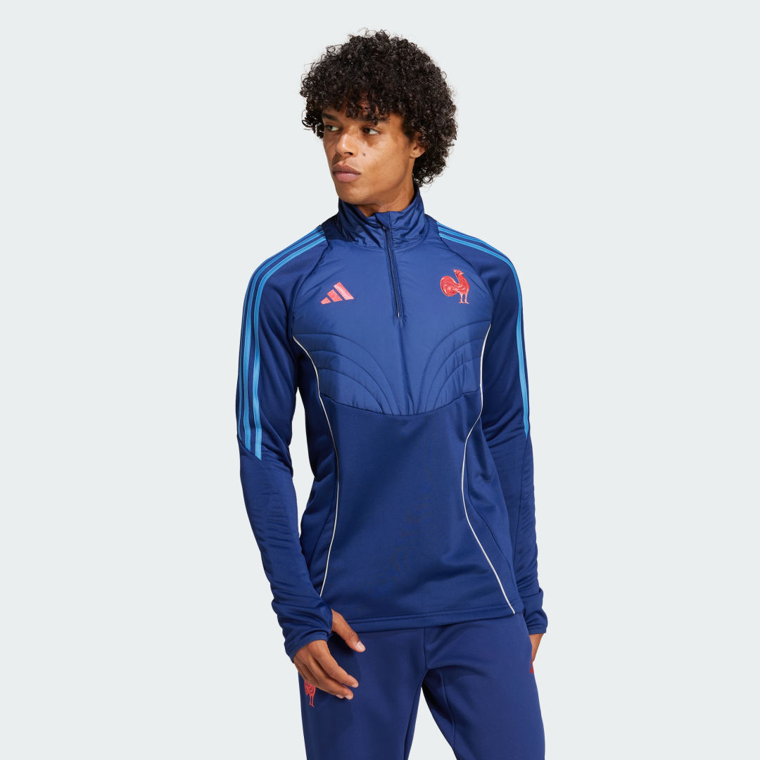 Суитчър adidas Performance Top France Winterized Синьо | JC7209, 0