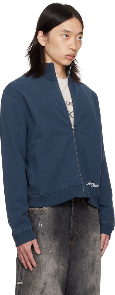 Суитчър Acne Studios Acne Studios Zip-Up Sweatshirt Черно | CI0200-, 4