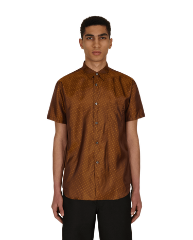 Риза Comme des Garçons Dot Shortsleeve Shirt Кафяво | FG-B078-SS21 3, 2