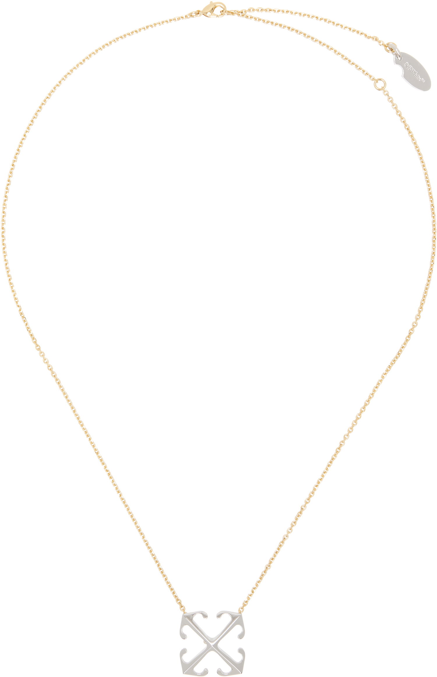 Колие Off-White Off-White Arrow Pendant Necklace Металик | OWOB13OS25MET0017672, 0