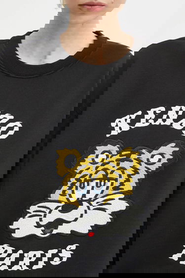 Суитчър KENZO Kenzo x Verdy Tiger Head Appliqué Sweatshirt Черно | FF58SW2394MF.99J, 7