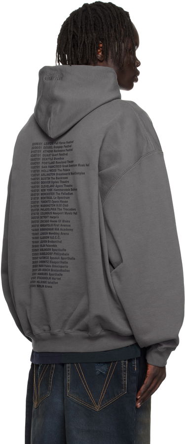 Суитчър VETEMENTS Vetements Cradle of Filth Dripped Logo Oversized Hoodie Сиво | UCF76HD400M, 2
