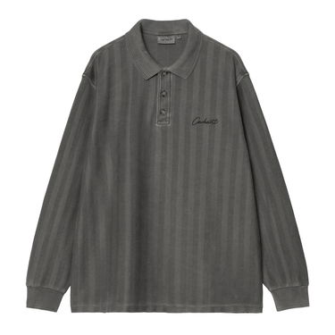 Поло тениска Carhartt WIP Carhartt WIP Morrison Long Sleeve Rugby Shirt Сиво | I034568_9, 0