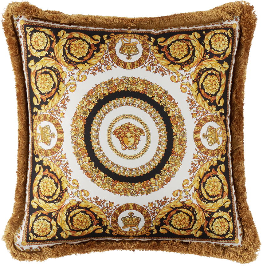 Домашен декор Versace Gold & Black Crete De Fleur Cushion Жълто | ZCU454501_ZSEP0184, 0