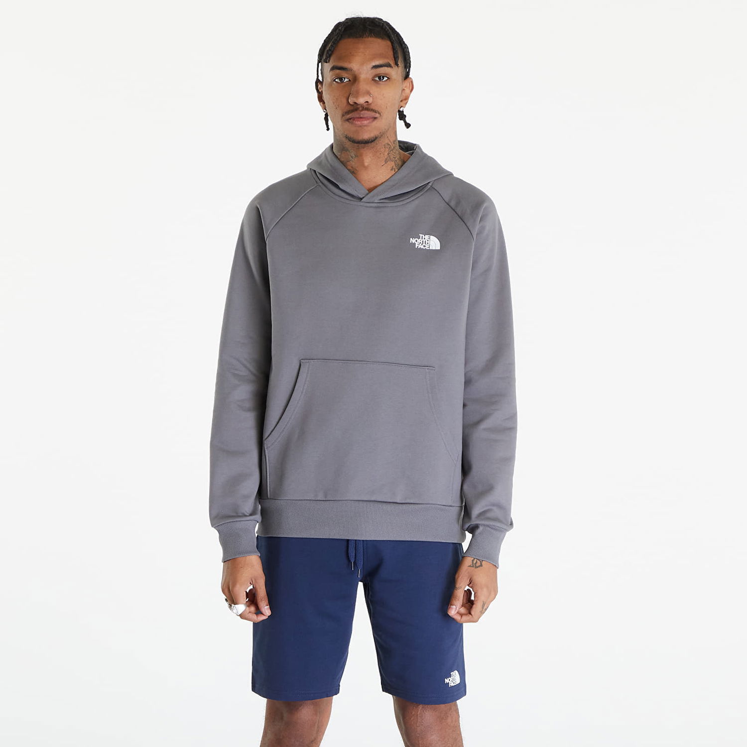 Суитчър The North Face Raglan Redbox Hoodie Smoked Pearl Сиво | NF0A2ZWU0UZ1, 0