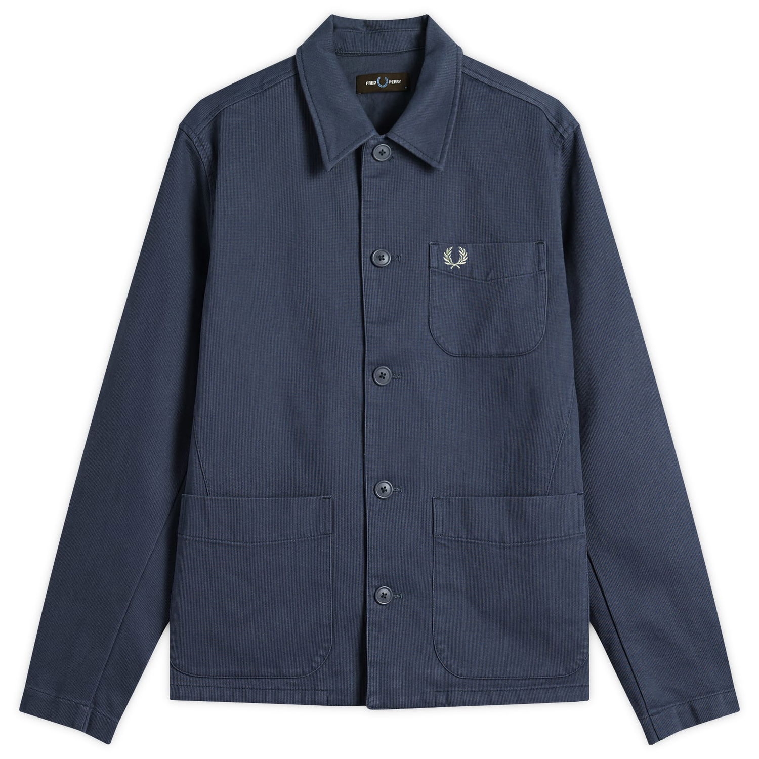 Риза Fred Perry Bedford Corduroy Overshirt, Size Large Синьо | M1701-738, 0