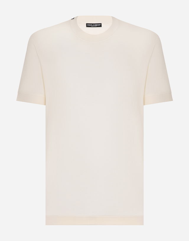 Short-sleeved Silk T-shirt