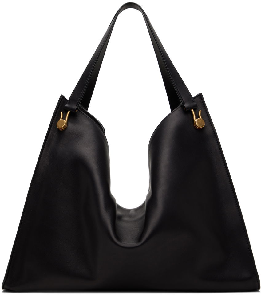 Голяма пазарска чанта The Row Black Alexia Tote Черно | W1658-L72, 0