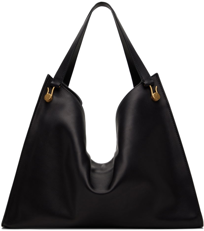 Голяма пазарска чанта The Row Black Alexia Tote Черно | W1658-L72