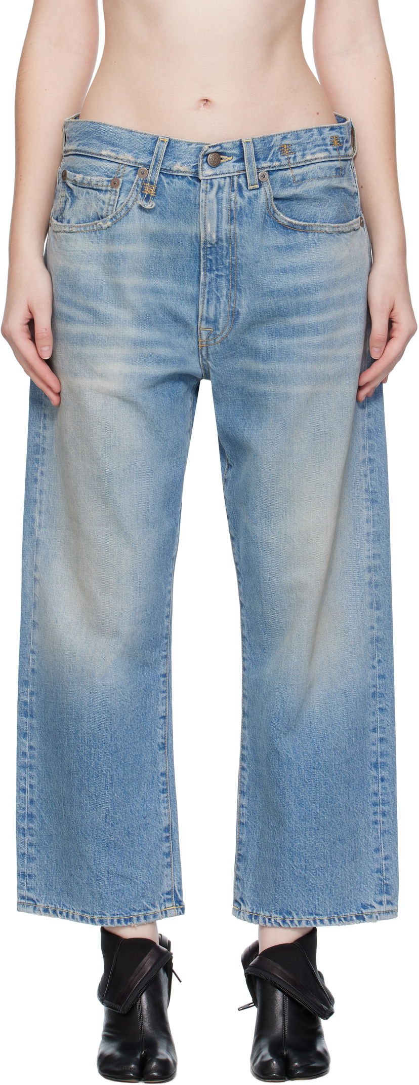 Дънки R13 R13 X-BF Jeans Синьо | R13WD211-D343B