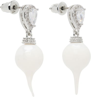 Обеци Ottolinger Ottolinger Diamond Drop Earrings Бяло | 125901425E01, 1