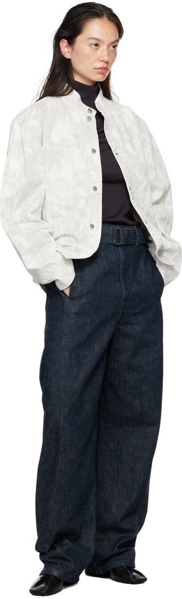 Яке LEMAIRE Lemaire Curved Sleeves Denim Jacket Бяло | JA1044 LD1012, 3