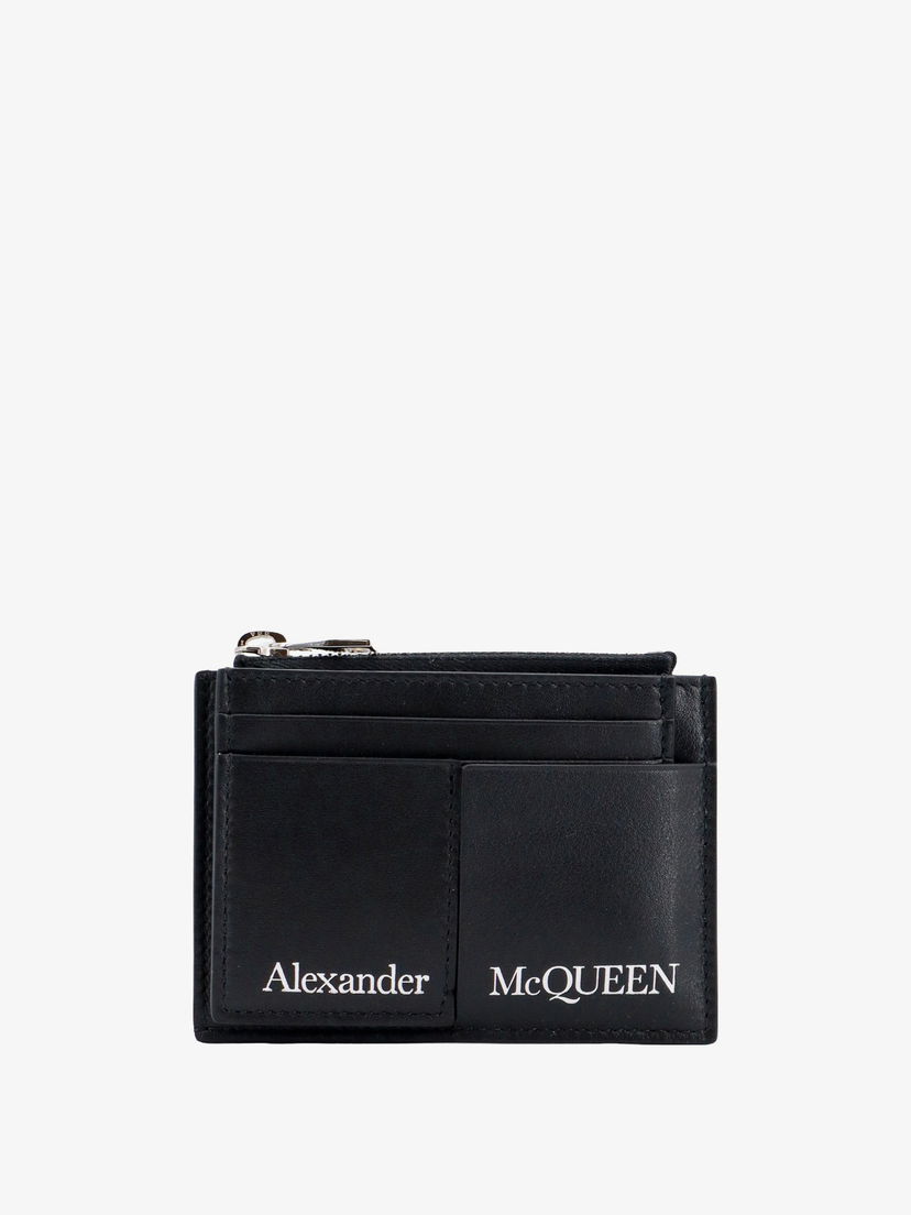 Портфейл Alexander McQueen CARD HOLDER Черно | 7265671AAJO1000