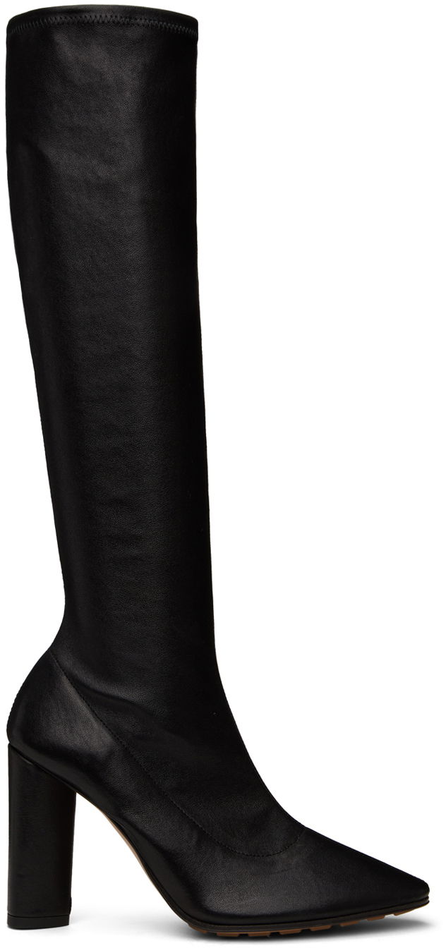 Кецове и обувки Bottega Veneta Bottega Veneta Pointed Stretch Boots Черно | 775452 VBP40, 0