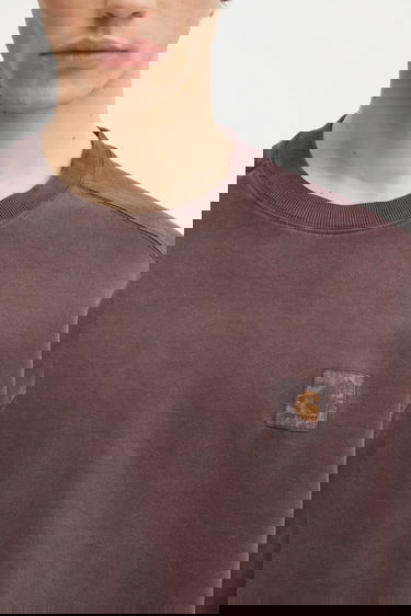 Суитчър Carhartt WIP Vista Sweat Plain Cotton Sweatshirt Кафяво | I029522.33HGD, 3