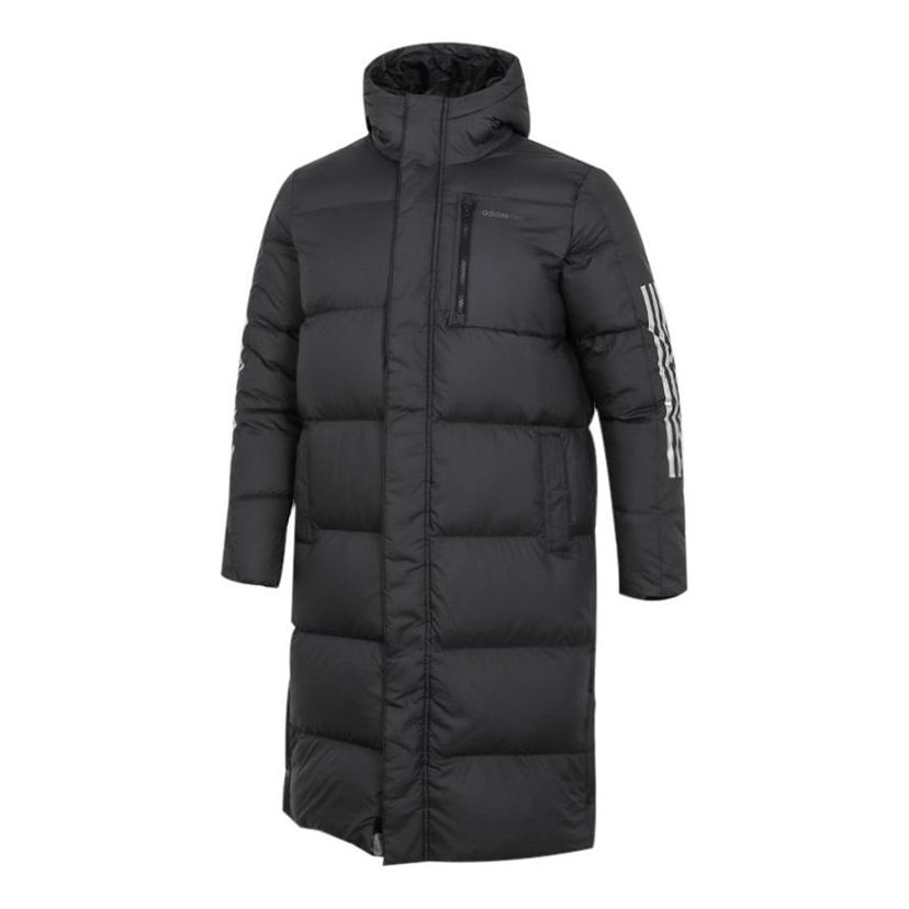 Палта adidas Originals Neo Athleisure Mid-Length Hooded Down Jacket Черно | H45242