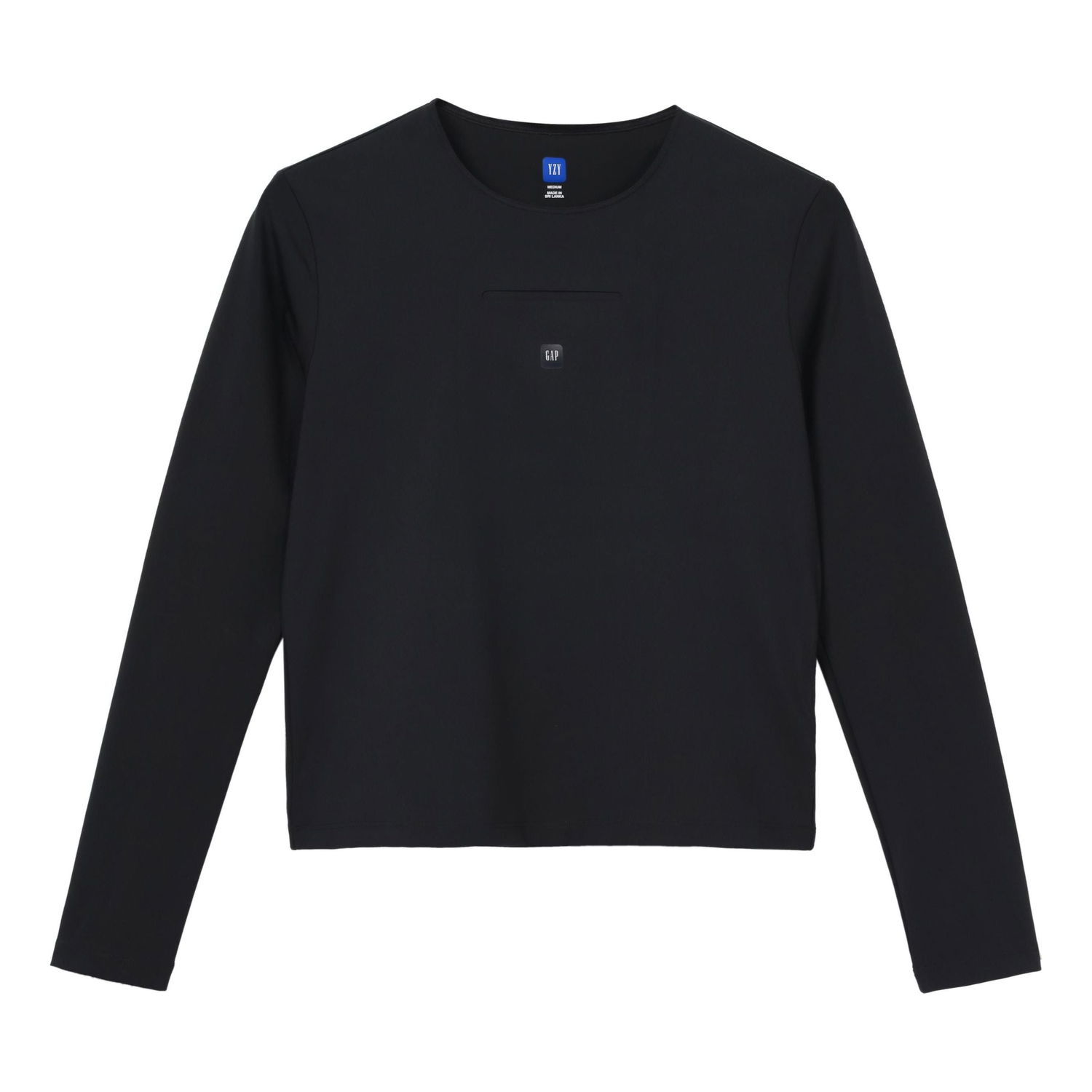 Тениска GAP Long Sleeve Second Skin Tee Черно | YEEZY-SS22-027, 0