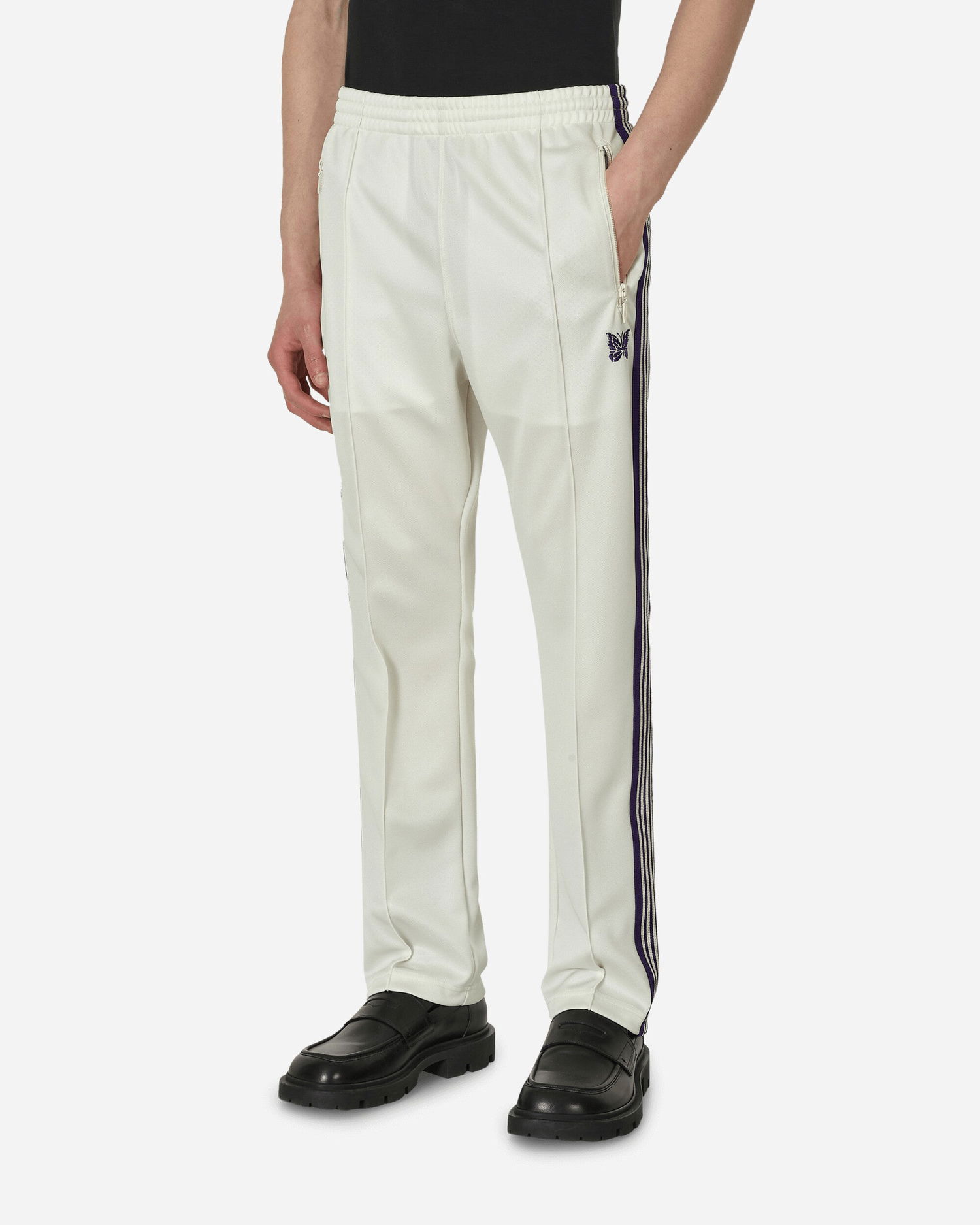 Спортни панталони Needles Poly Smooth Narrow Track Pant Бяло | MR287-A, 1