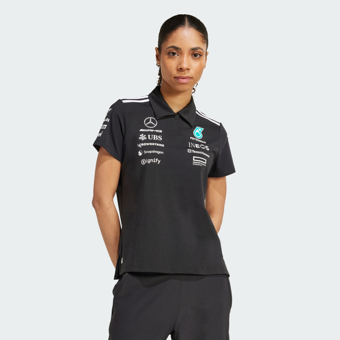 Поло тениска adidas Performance Mercedes-AMG Petronas Formula One Team Polo Shirt Черно | JX0759, 0