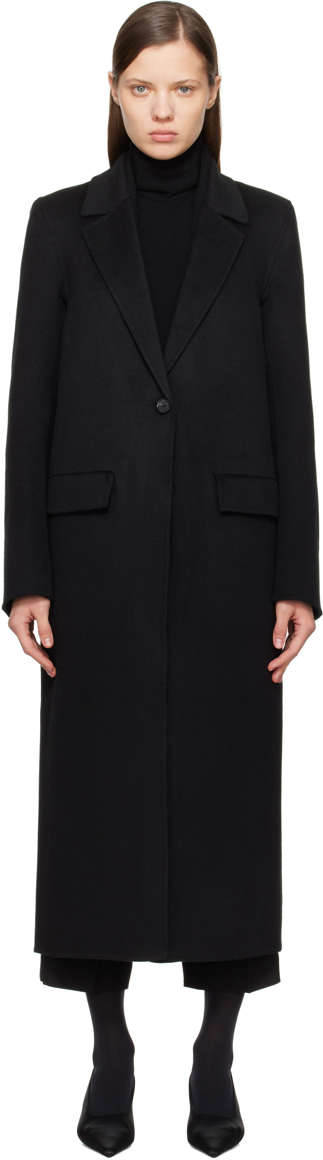 Палта TOTEME TOTEME Classic Doublé Coat Черно | 251-WRO4725-FB0006, 0