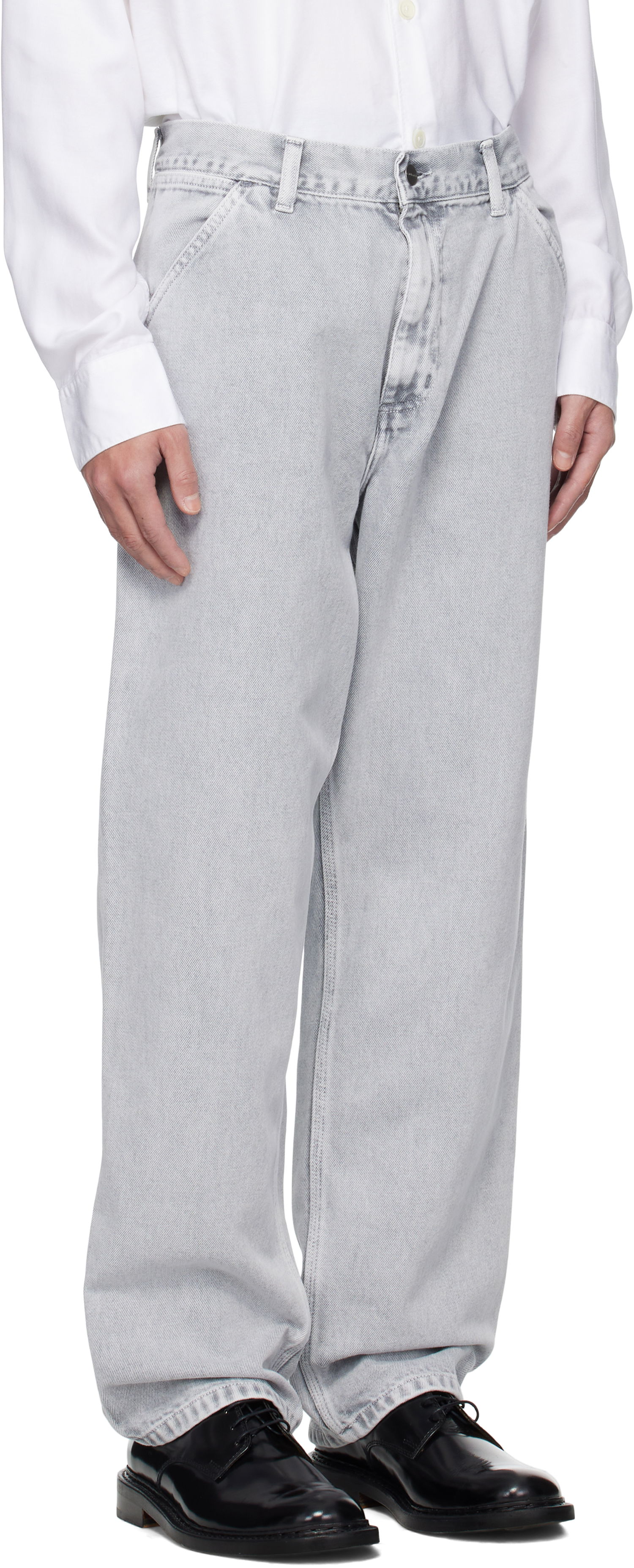 Дънки Carhartt WIP Carhartt WIP Single Knee Jeans Сиво | I035826, 1
