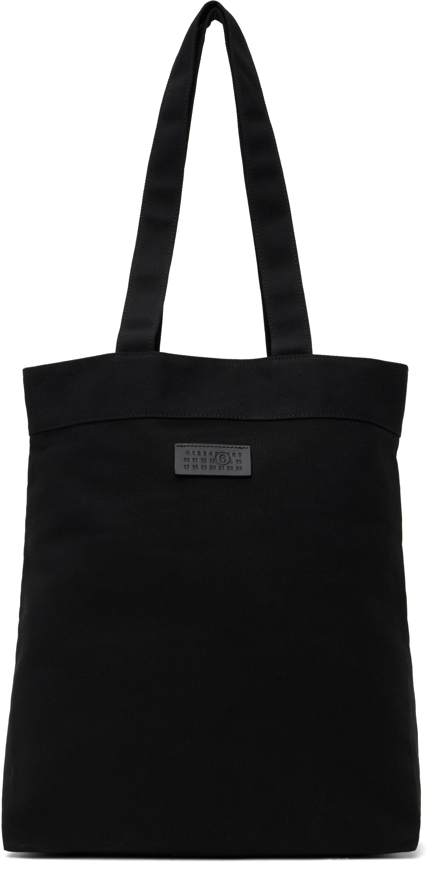Голяма пазарска чанта Maison Margiela MM6 Maison Margiela Reversix Canvas Tote Bag Черно | SB6WC0020 P8331, 0