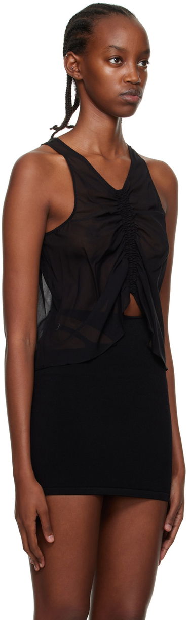 Потник Dion Lee Dion Lee Shirred Tank Top Черно | C3066P22, 1