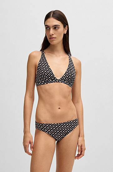 Бански BOSS Monogram Bikini Bottoms Черно | 50535285, 1