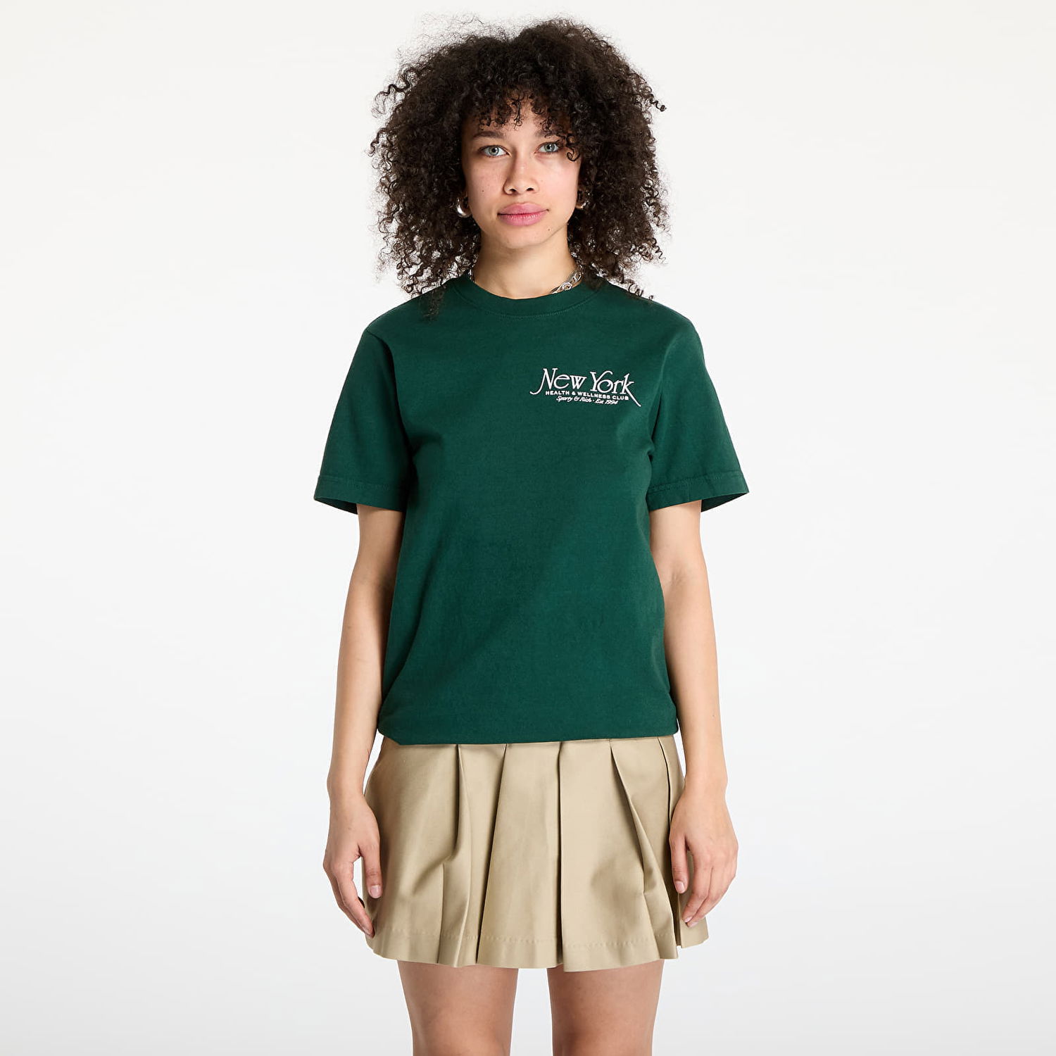 Тениска Sporty & Rich Sporty & Rich NY 94 T-Shirt Зелено | TO043606034GR10, 0