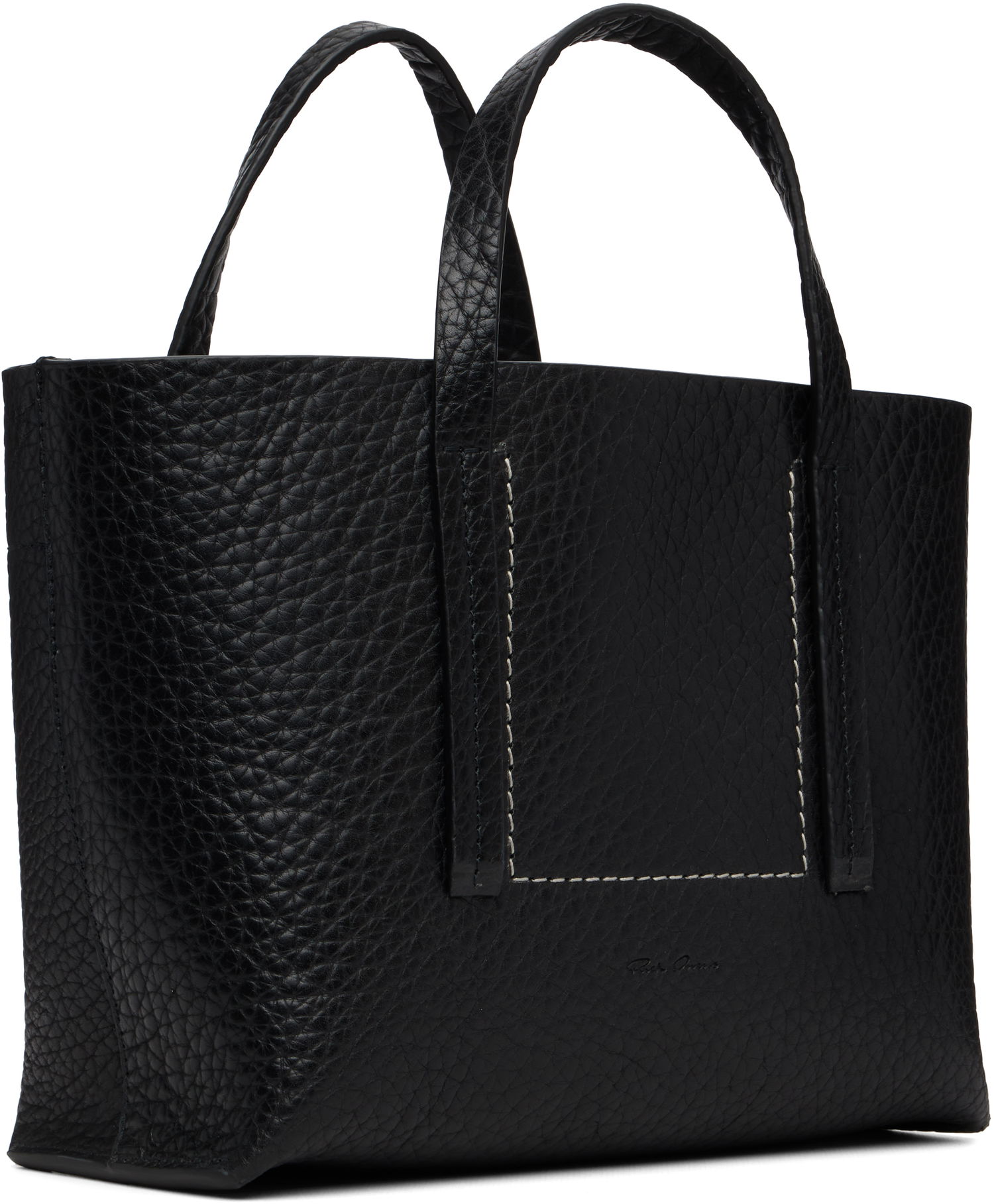 Голяма пазарска чанта Rick Owens Rick Owens Concordians Mini Shopper Tote Черно | RA02E0764 LBT, 1