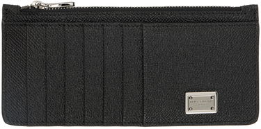 Портфейл Dolce & Gabbana Black Vertical Card Holder Черно | BP2172AG219, 0
