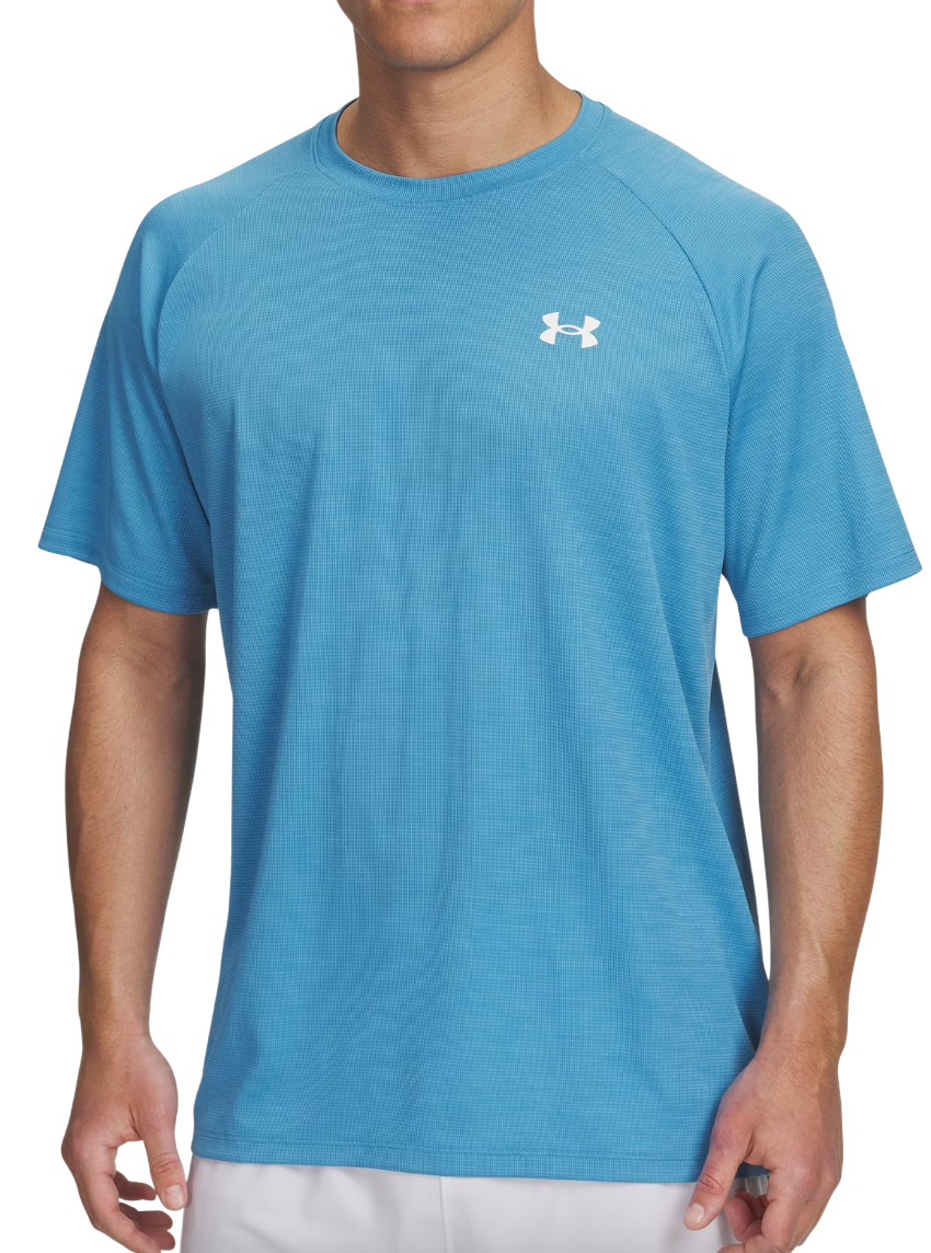 Тениска Under Armour Tech Textured Short Sleeve T-Shirt Синьо | 1382796-453, 0