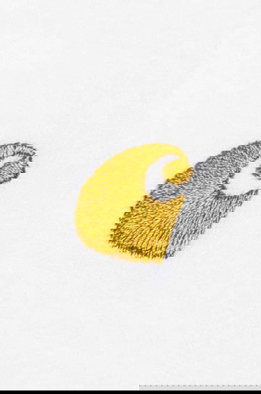 Тениска Carhartt WIP Chase T-Shirt Бяло | I026391.WHITE.GOLD, 5