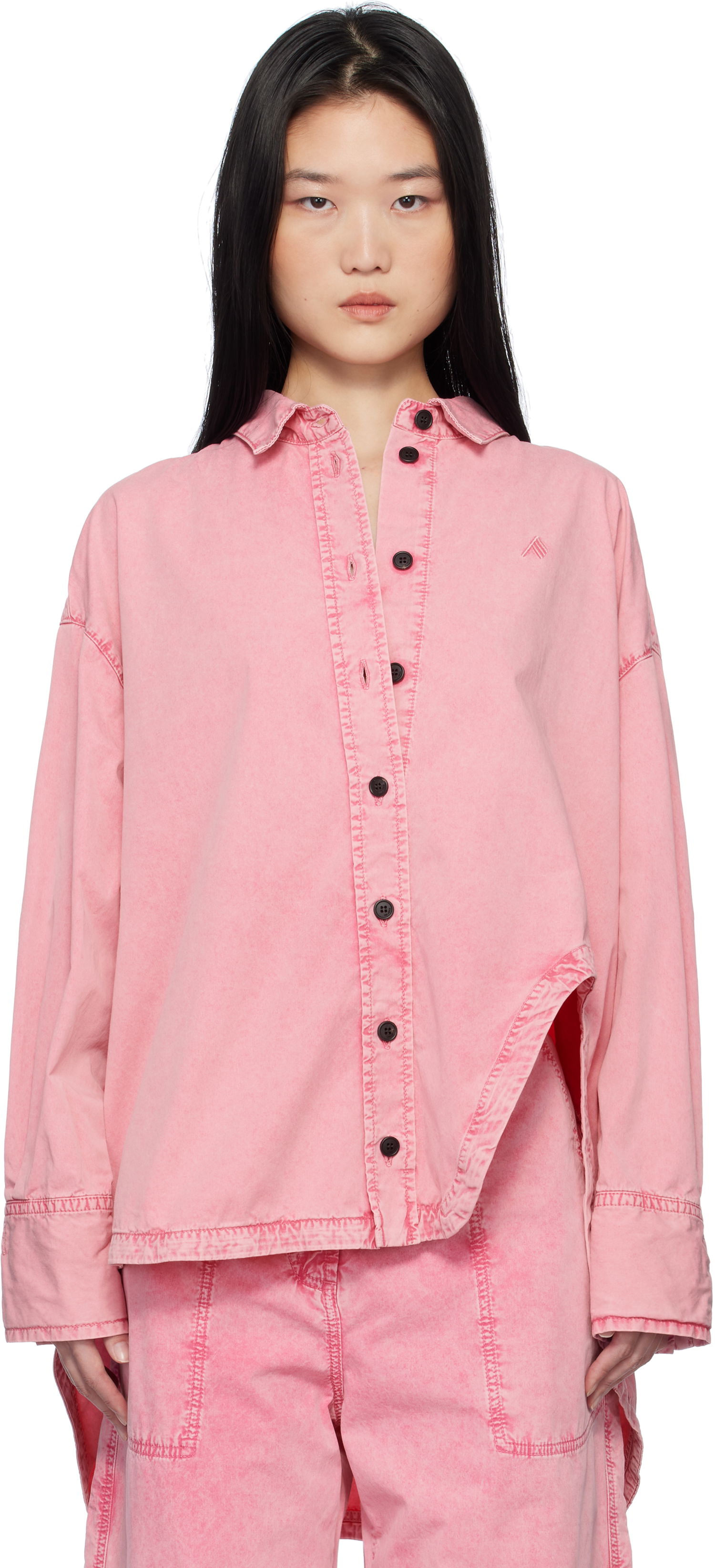 Риза The Attico Attico Diana Denim Shirt Розово | 250WCB00068 DDC098AA, 0