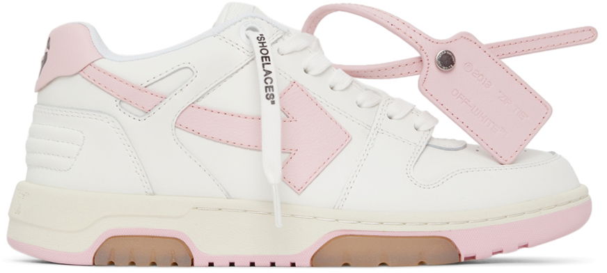 Кецове и обувки Off-White Out Of Office OOO "White & Pink" W Бяло | OWIA259F21LEA0010130, 0