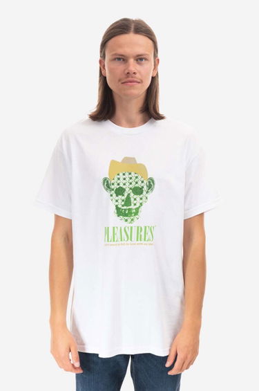 Тениска Pleasures T-Shirt With Print Бяло | P22F059, 0