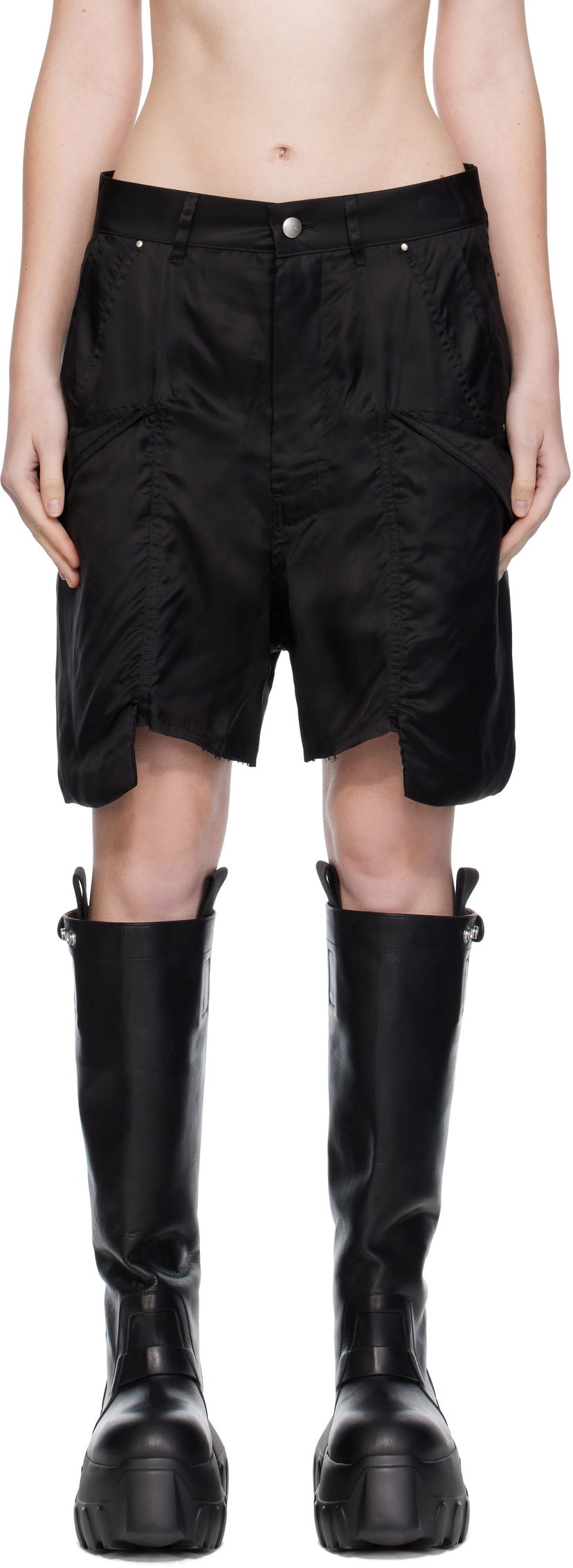 Къси панталони Rick Owens Rick Owens Stefan Cargo Shorts Черно | RP02E4312 K