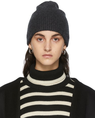 Шапка TOTEME TOTEME Ribbed Cashmere Beanie Сиво | 214-870-753, 0