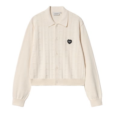 Пуловер Carhartt WIP Carhartt WIP Women's Drewe Knitted Cardigan Бяло | I035182_4, 2