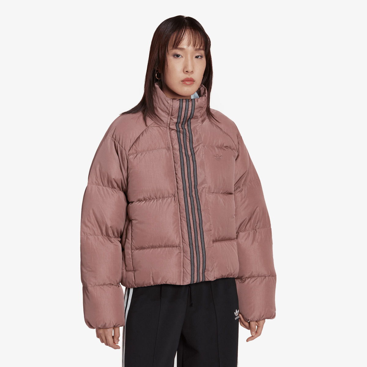 Пухо яке adidas Originals Short Padded Down Jacket Розово | HK5237, 0