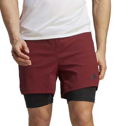 Къси панталони adidas Originals 2-in-1 Training Shorts Бургунди | il1394, 1