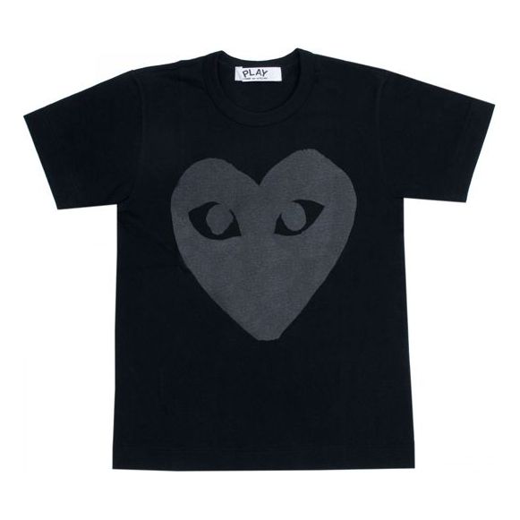 Тениска Comme des Garçons Large Short Sleeve Heart Logo T-Shirt Черно | AZ-T189-051-1