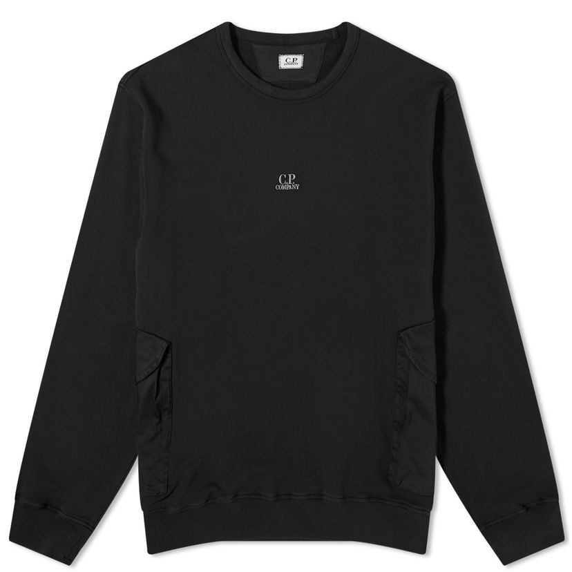 Суитчър C.P. Company Pocket Crew Sweat Черно | 16CMSS248A-110039M-999